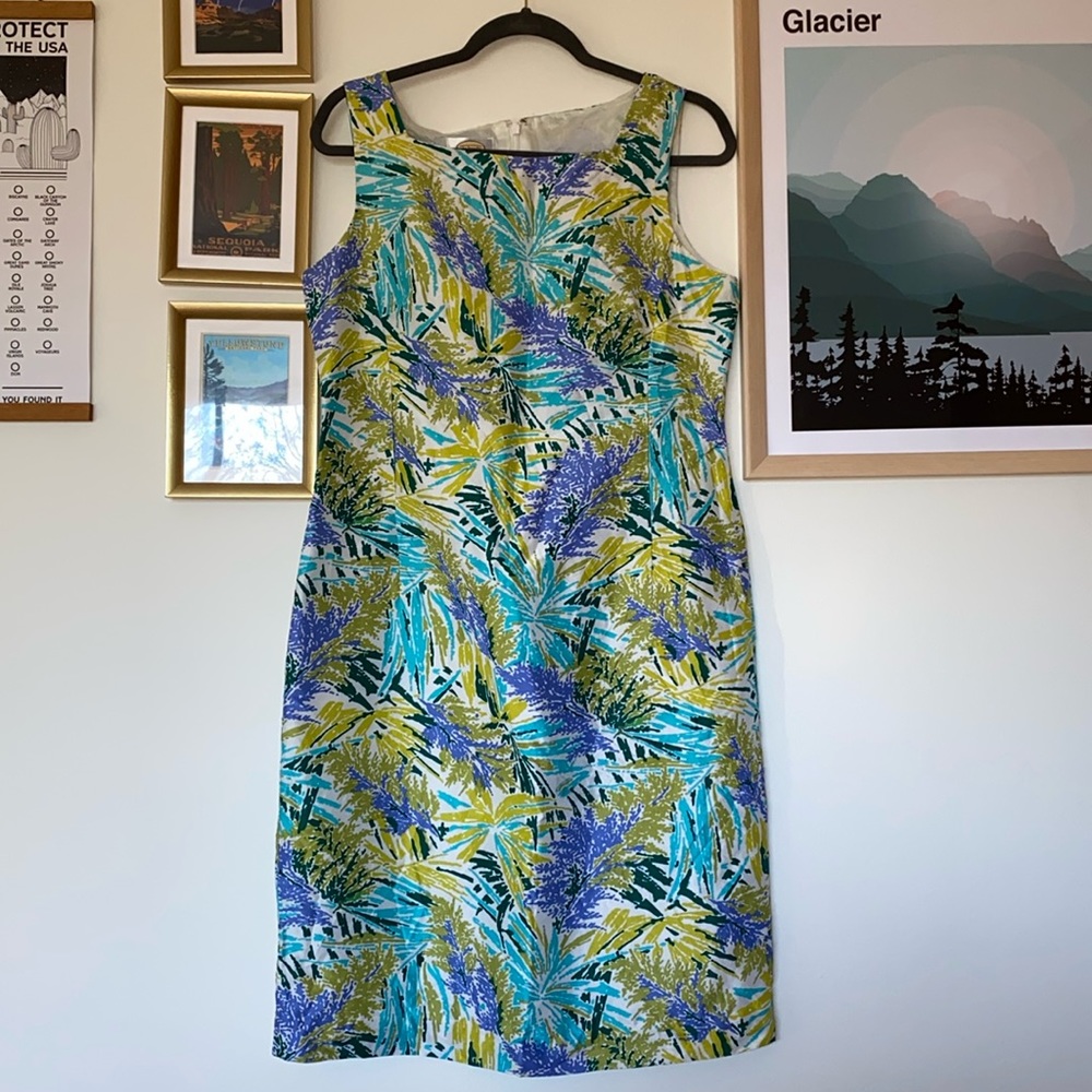 Talbots Women’s Silk Sleeveless Dress size 10 Lilly Lookalike print